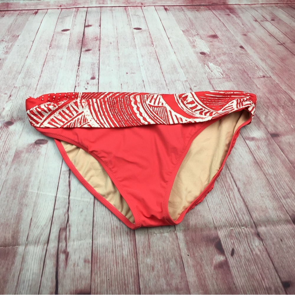 ➡️NWT Profile Coral Ruffle Waistband Bikini Bottom Size 16